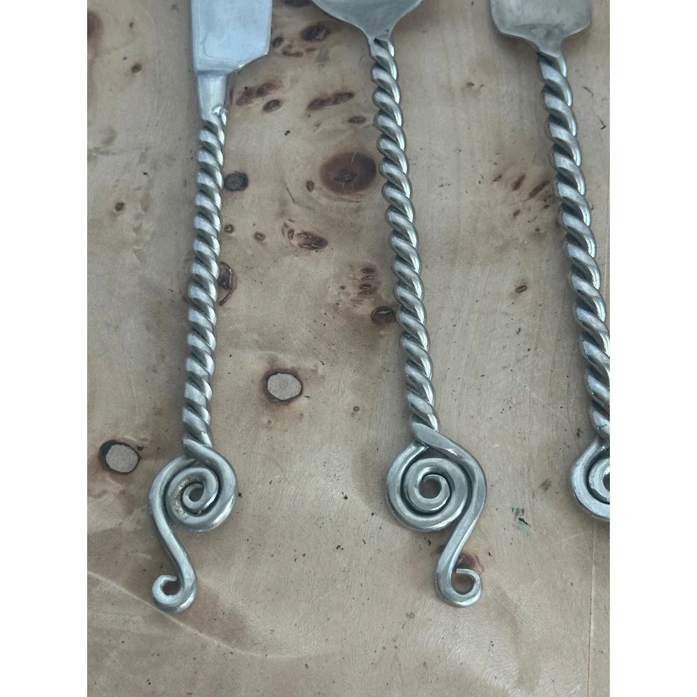 Maroc by World Market Twisted Treble Clef Flatware Set 11 Pieces Stainless Steel